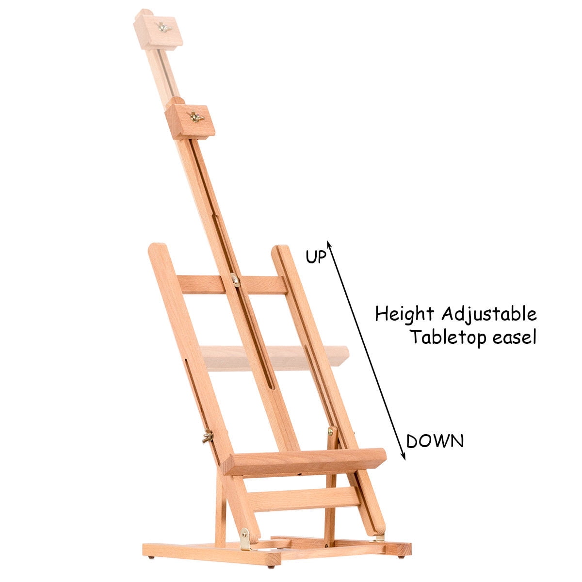 Adjustable Wood Tabletop Painting Easel