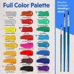 24 Premium Acrylic Paint Set for Multiple Surfaces