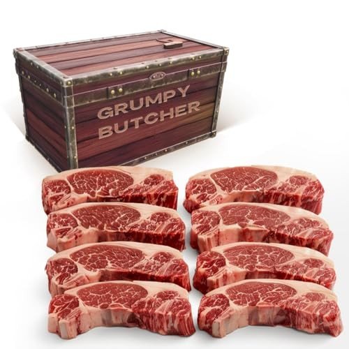 Grumpy Butcher USDA Prime NY Strip Steaks (8-Pack)