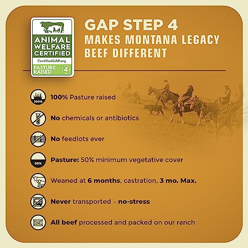 Montana Legacy Ranch Organic Black Angus Ground Beef - 8 Packs, 1 lb