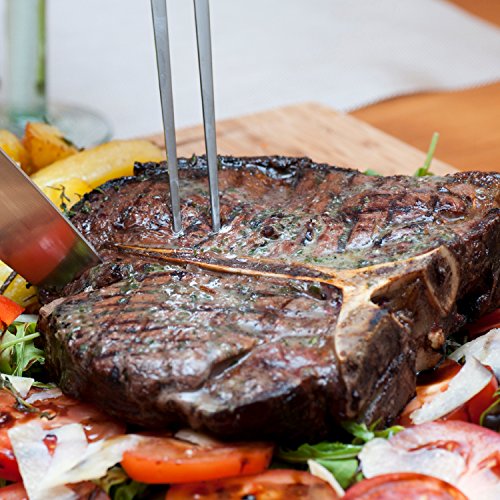 H.F.'s Prime Black Angus T-Bone Steaks, 12oz (4-Pack)