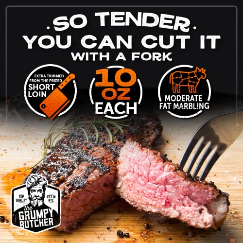 Grumpy Butcher USDA Prime NY Strip Steaks (8-Pack)
