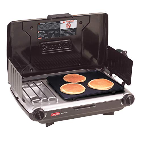 Coleman 2-in-1 Camping Grill/Stove, Propane with Adjustable Burners