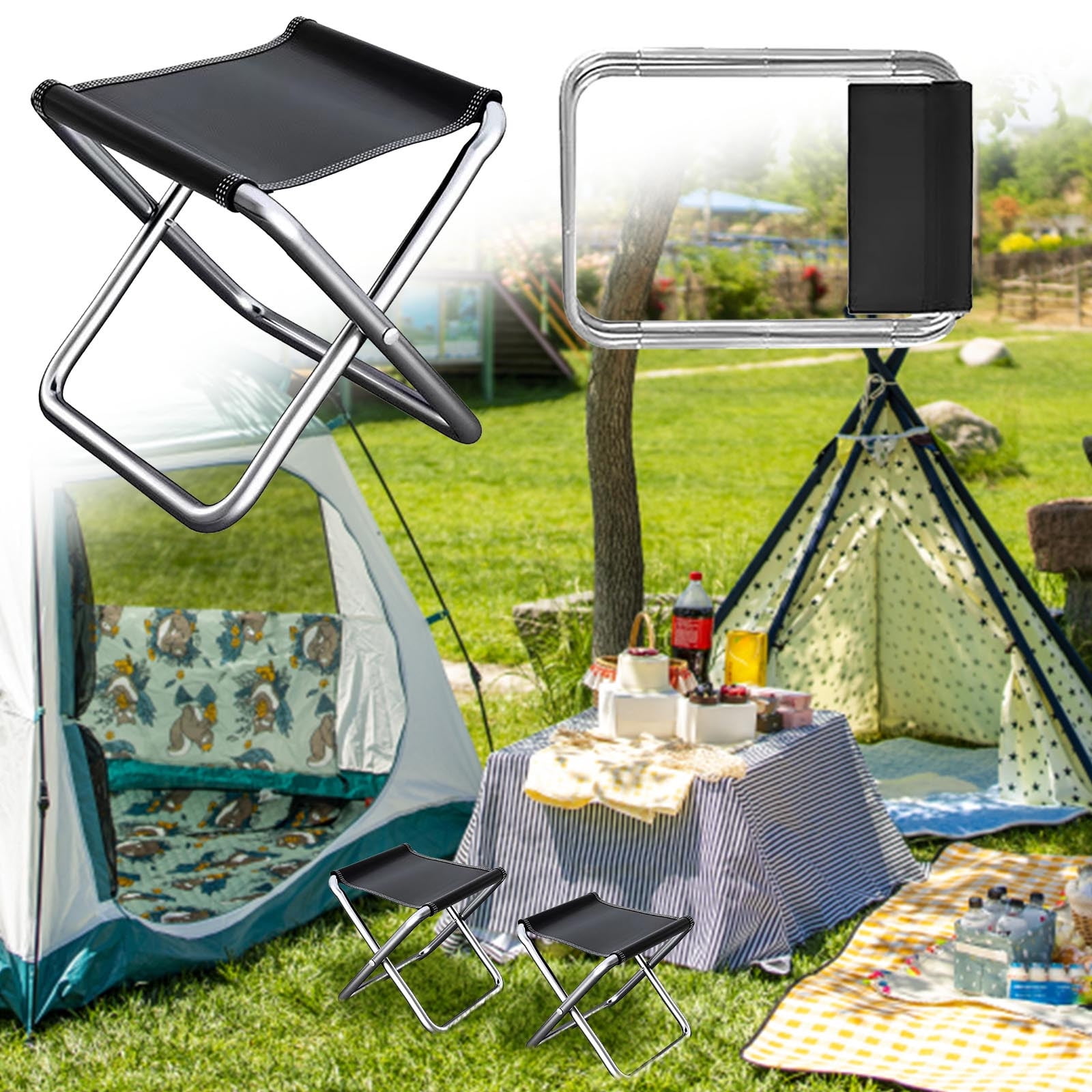 Portable Folding Camping Chair for Fishing and Travel
