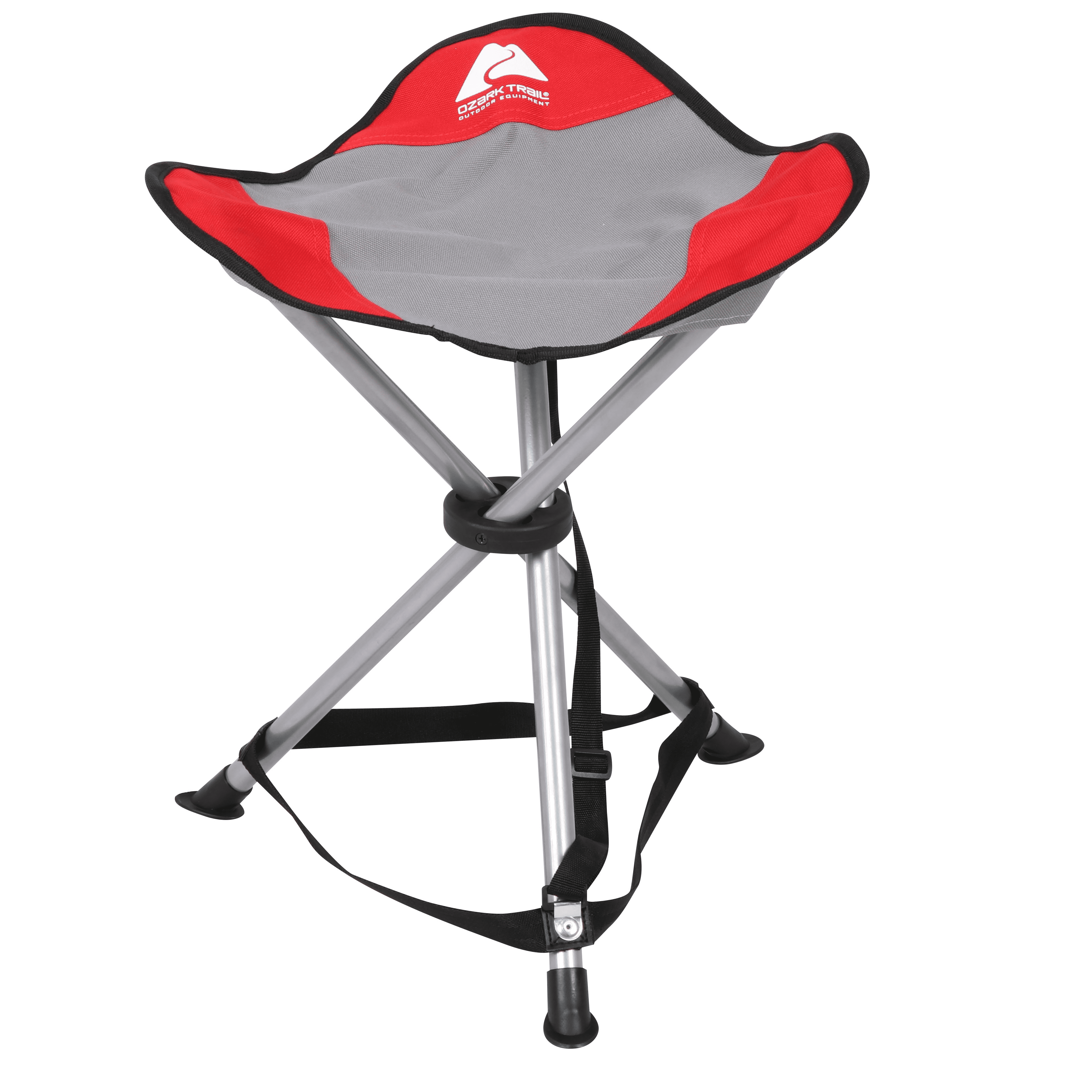 Ozark Trail Red Camp Stool with Carry Strap