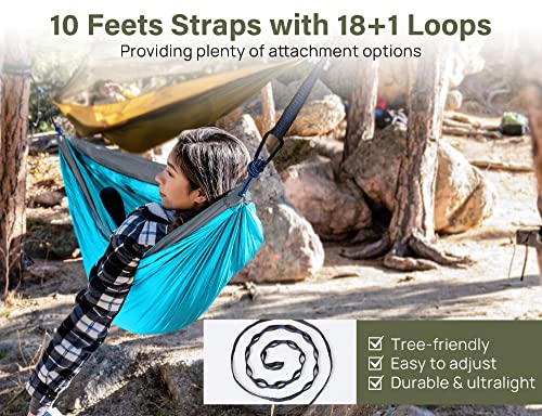 Kootek 400 lbs Capacity Camping Hammock, Lightweight Portable