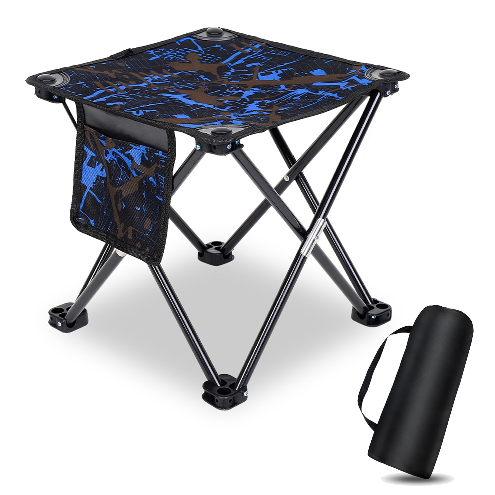 Camouflage Folding Camping Stool with Storage Bag