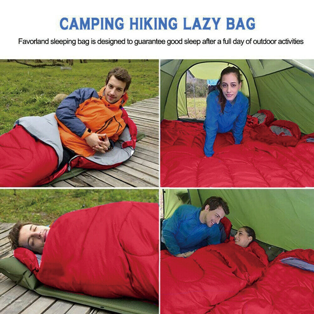 Waterproof Envelope Sleeping Bag for Camping and Hiking