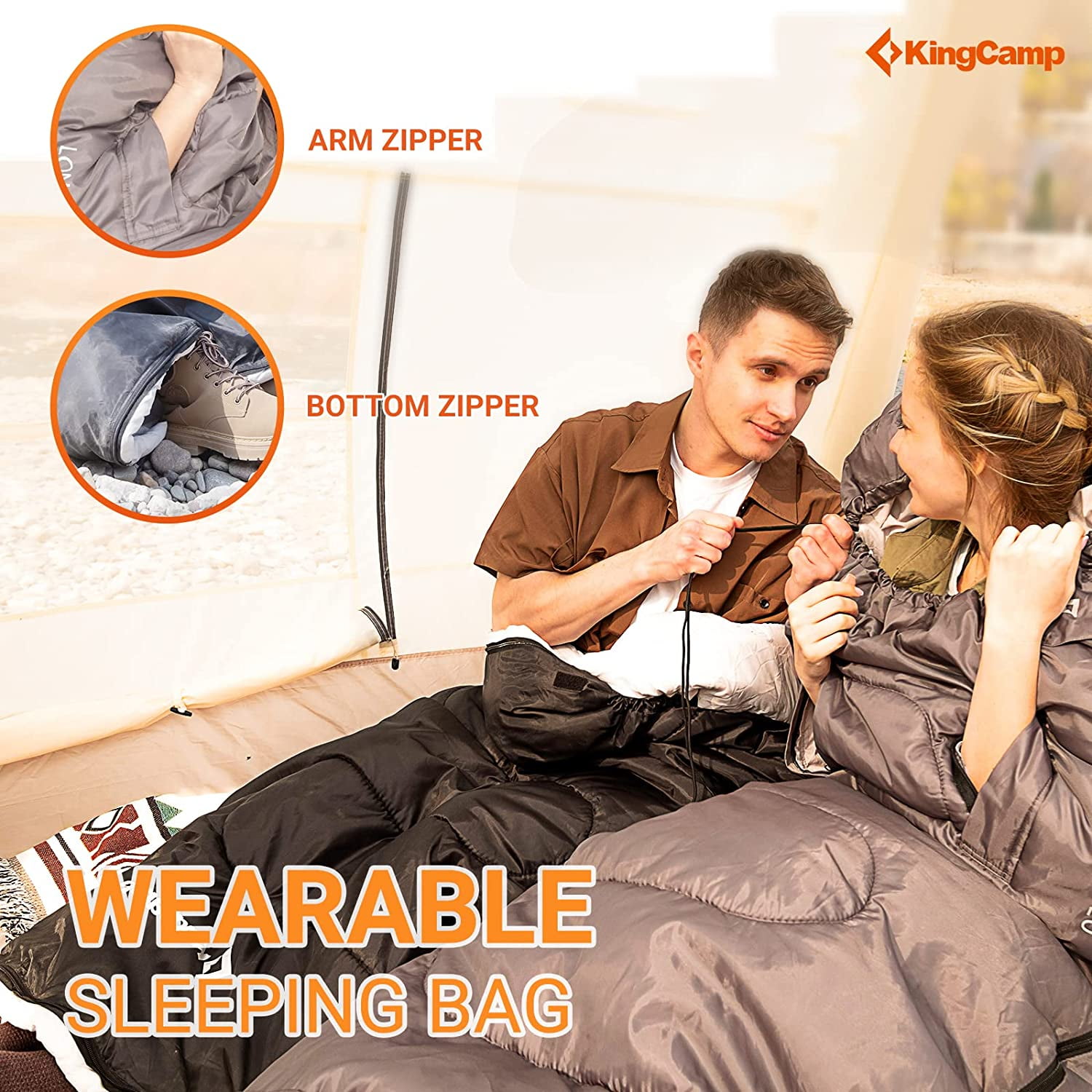 KingCamp Waterproof Lightweight 3 Season Camping Sleeping Bag Adult