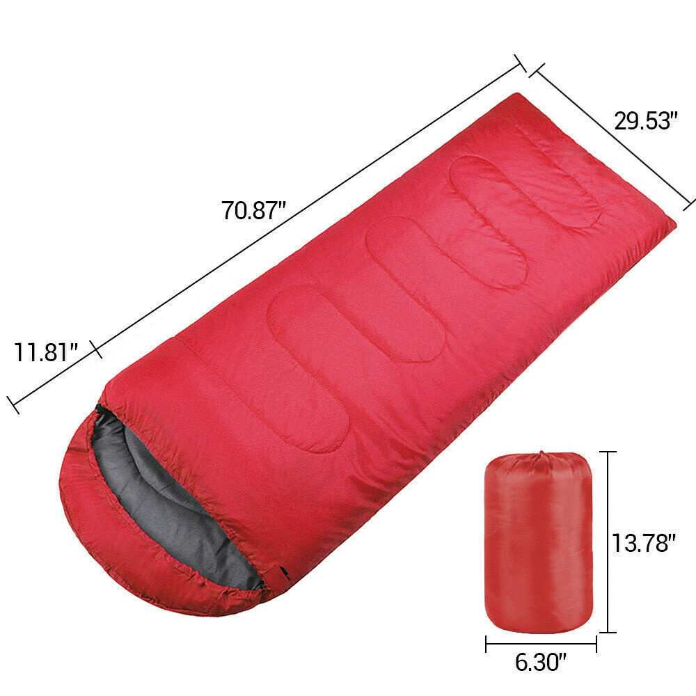 Waterproof Envelope Sleeping Bag for Camping and Hiking