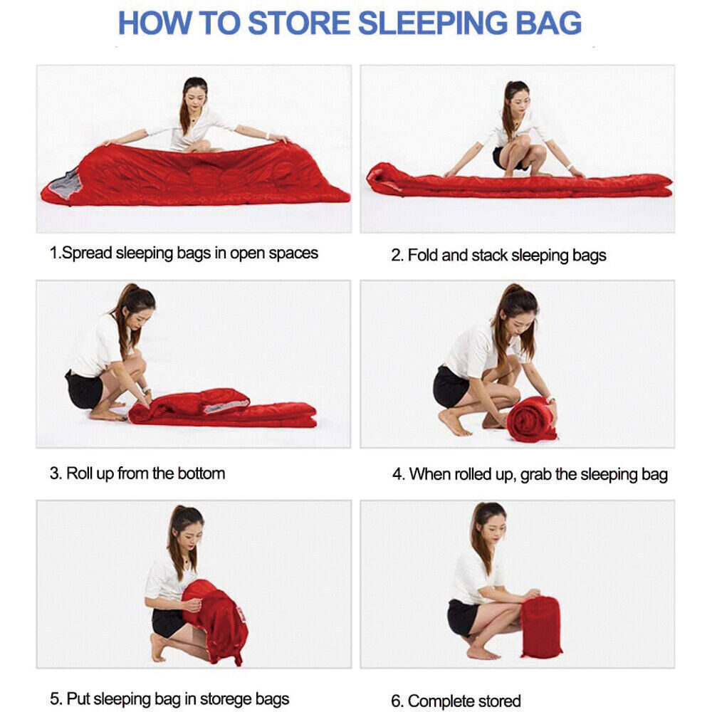 Waterproof Envelope Sleeping Bag for Camping and Hiking