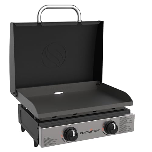 Blackstone 1666 22" Tabletop Griddle, Stainless Steel Faceplate
