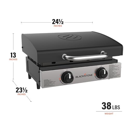 Blackstone 1666 22" Tabletop Griddle, Stainless Steel Faceplate