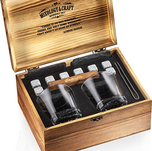Christmas Whiskey Set: Glasses, Stones & Accessories