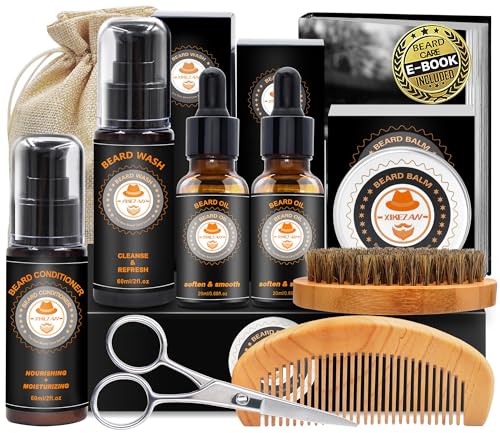 XIKEZAN Beard Grooming Kit: Complete Christmas Gift