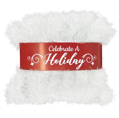 Festive 50-Foot Tinsel Garland for Christmas Decor