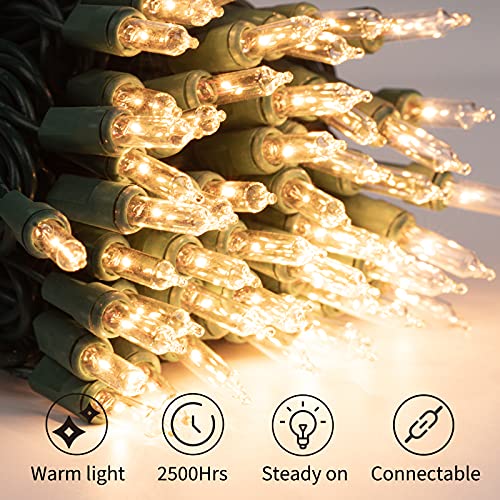 Christmas String Lights: 100 Count Mini Lights, 25 Feet