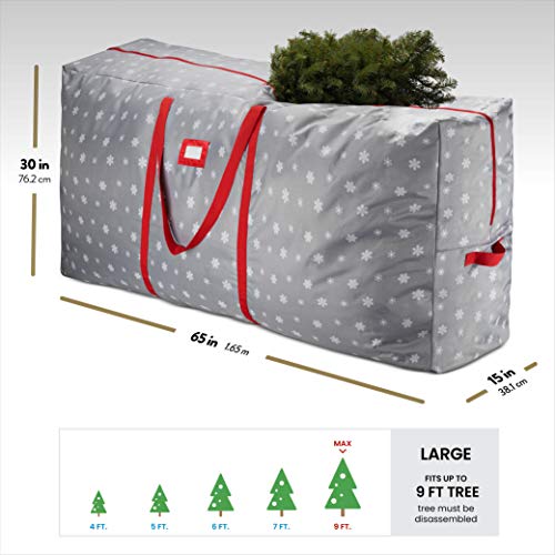 Jumbo Christmas Tree Storage Bag - Snowy Design