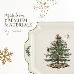 Spode Christmas Tree Square Handled Platter
