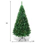 6Ft PVC Christmas Tree for Indoors & Outdoors