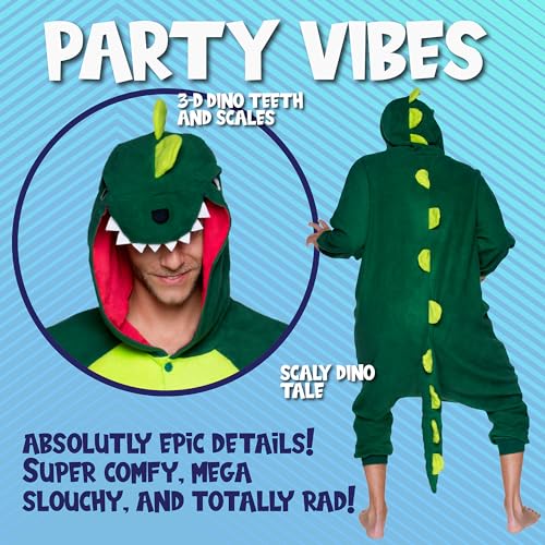 Green Trex Dinosaur Costume Pajama - Funziez!