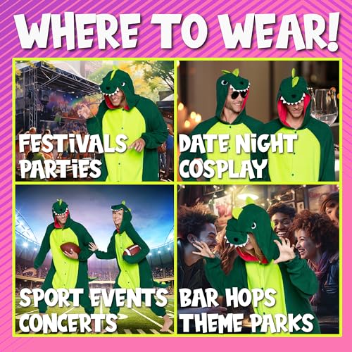 Green Trex Dinosaur Costume Pajama - Funziez!