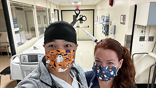 Halloween Costume Scary Weapon Headbands, 4 Packs Rubber Plastic Knife Axe Cleaver and Scissor Through Head, Zombie Accessories Makeup for Teen Men Women Adults Clearance Gifts