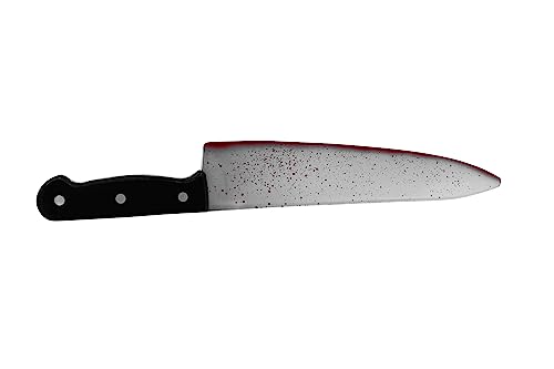 Nicky Bigs Novelties Adult Fake Bloody Kitchen Butcher Knife Plastic Halloween Costume Accessory Prop