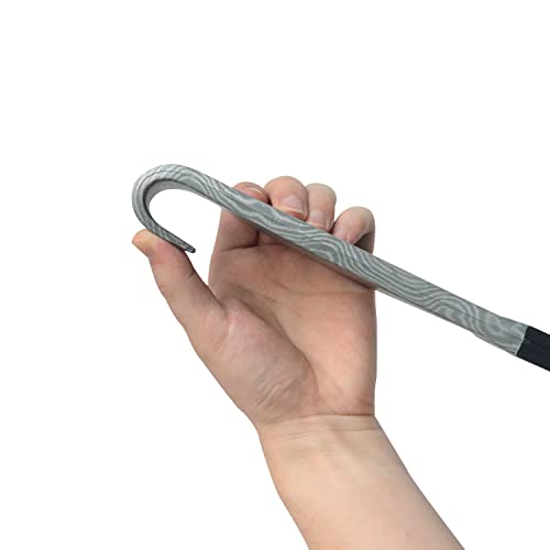 LarpGears Halloween Foam Weapon Fake Knife Brown 12.6 in Damascus Pattern