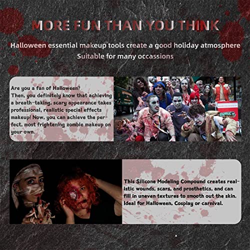 COKOHAPPY Silicone Scar Prosthetic Makeup Kit 3oz