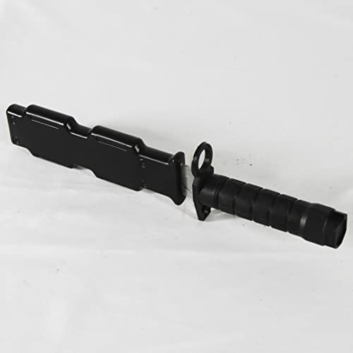 zonzxcv Prop Knife Fake Knife Toy Knife for Kids Harmless Safe Fake Knife for Halloween Party 10 Inch (Black with scabbard)