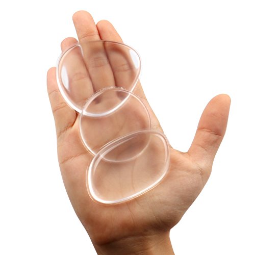 Clear Silicone Makeup Sponge Blenders - 3 Pcs