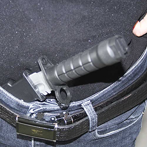 zonzxcv Prop Knife Fake Knife Toy Knife for Kids Harmless Safe Fake Knife for Halloween Party 10 Inch (Black with scabbard)