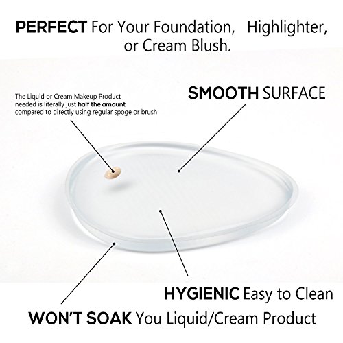 Clear Silicone Makeup Sponge Blenders - 3 Pcs