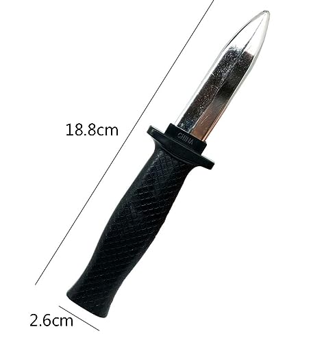 Cooplay 3pcs Retractable Fake Knife Toy Realistic Plastic Prop Dagger Sliver Blade Black Handle Weapon Funny for Halloween Party Cosplay Prank Joke Gadget Gag