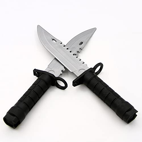 zonzxcv 2 Pcs Toy Plastic Dagger Fake Knife Not Sharp Safety Won't Hurt Tength 9 Inch (With ring)