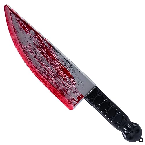 Spooktacular Creations Halloween Bloody Plastic Knife, Fake Knife Toy, Knife Weapon Prop for Halloween Costume Accessories, Horror Costume Prop