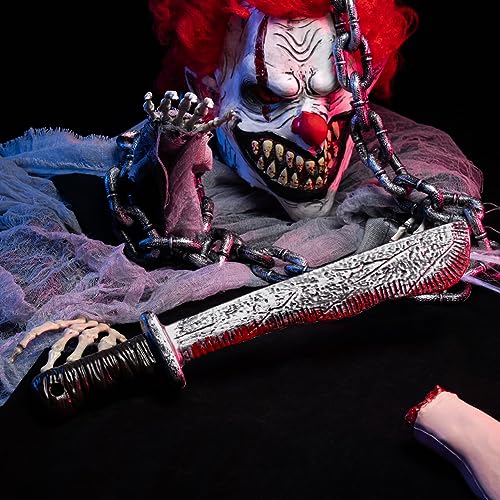 Spooktacular Creations Halloween Fake Machete Prop, Plastic Machete Knife, Fake Knife Weapon Toy for Halloween Costume Accessories, Horror Costume Prop