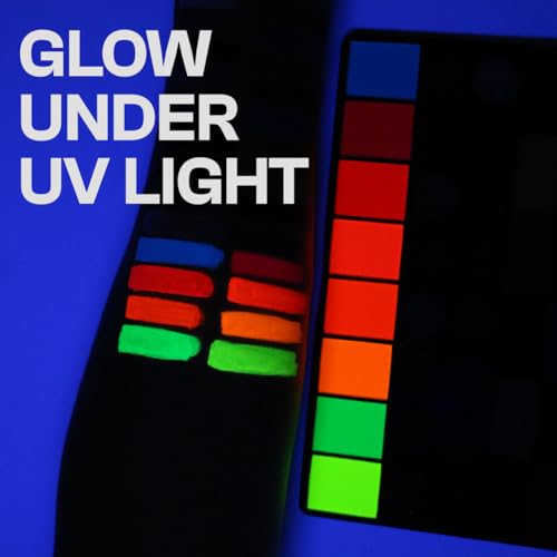 Depvision Professional Face Paint 42 Colors Non Toxic Water Based Face Painting kit Easy To Remove Face Painting For Kids, Safe Professional Halloween Party Makeup Set