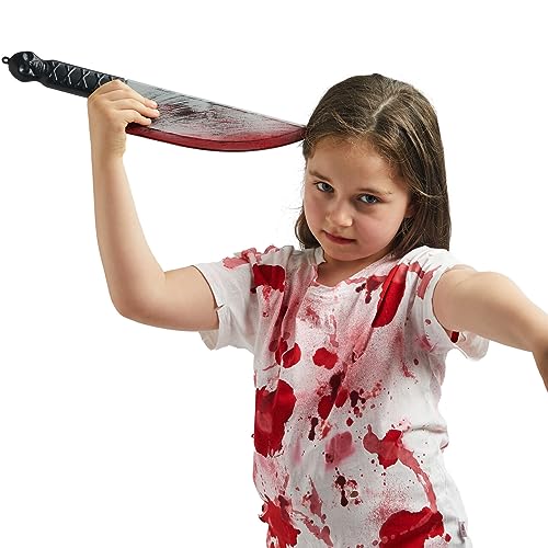 Spooktacular Creations Halloween Bloody Plastic Knife, Fake Knife Toy, Knife Weapon Prop for Halloween Costume Accessories, Horror Costume Prop