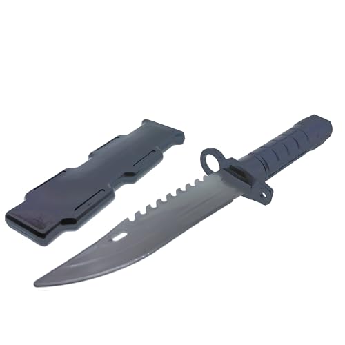 Cooplay 2 Set Simulated Dagger with Scabbard Military Police Trickery Cosplay Magic Props Stage Performance Adult Toy Plastic Prank Knife Joke for Halloween Party