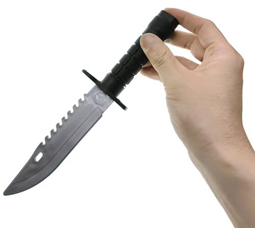 Cooplay 2 Set Simulated Dagger with Scabbard Military Police Trickery Cosplay Magic Props Stage Performance Adult Toy Plastic Prank Knife Joke for Halloween Party