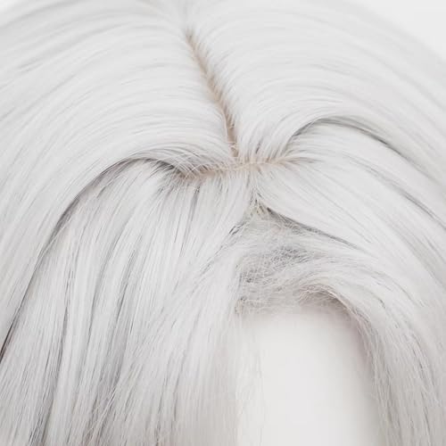 XiongXiongLe Feixiao Cosplay Wig Honkai Star Rail Long Straight Women Costume White Gradient Sky Blue Wigs for Adult Women Cos Anime Game HSR Party Halloween Christmas Comic(Feixiao)