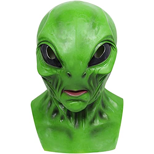 Skull Mask Halloween Halloween Alien Hood Hood Realistic Wrinkled Full Hood Cosplay Costume Props Alien Toys Halloween
