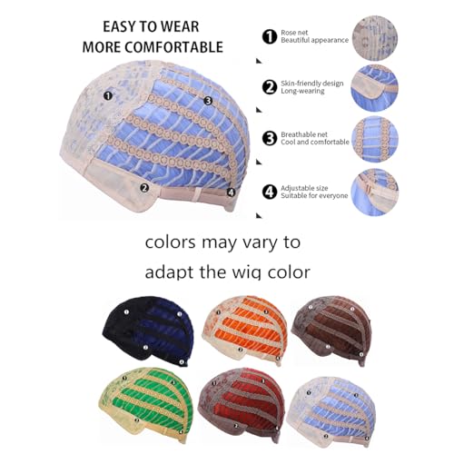 WTHCOS Strawberry Blonde Wig Short Bob Wig Short Curly Wavy Wig With Bangs for Women Girls Blonde Wig Heat Resistant Synthetic Hair Wigs for Daily Use Cosplay Wig With Wig Cap