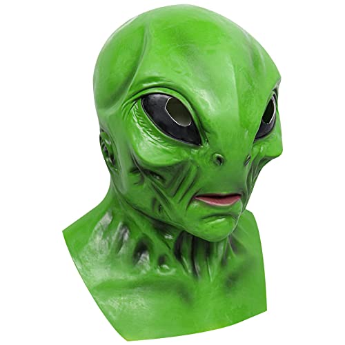 Skull Mask Halloween Halloween Alien Hood Hood Realistic Wrinkled Full Hood Cosplay Costume Props Alien Toys Halloween