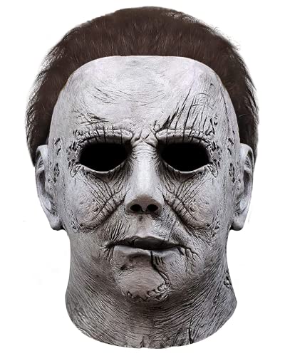 Creepy Human Latex Halloween Costume Mask, Cosplay Party Prop
