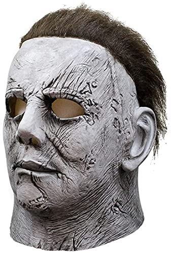 Creepy Human Latex Halloween Costume Mask, Cosplay Party Prop