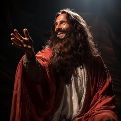 GNIMEGIL Halloween Costume Wigs for Men Long Fluffy Jesus Beard and Wig Christmas Fake Beard Mustache Wigs Elderly Anime Hagrid Cosplay and Theme Parties Forrest Gump Costume