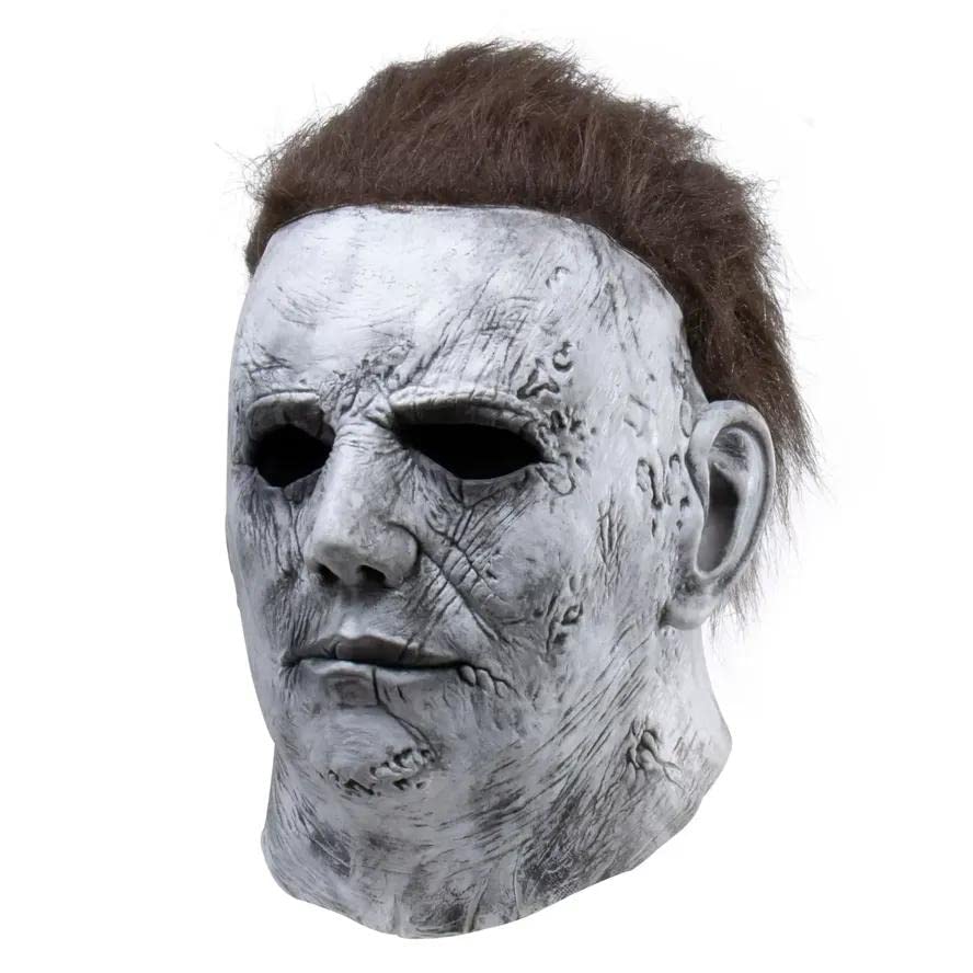 Creepy Human Latex Halloween Costume Mask, Cosplay Party Prop